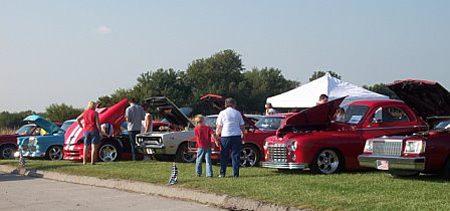 Car show and fish fry at Louisburg Baptist Temple